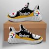 NFL Pittsburgh Steelers Black Golden Curve Reze Sneakers V2