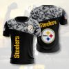 NFL Pittsburgh Steelers Black Silver Camo T-Shirt