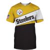 NFL Pittsburgh Steelers Black Yellow White T-Shirt