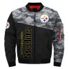 NFL Pittsburgh Steelers Camo Edition Bomber Jacket