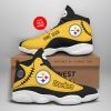 NFL Pittsburgh Steelers Custom Name Air Jordan 13 Shoes V3