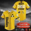 NFL Pittsburgh Steelers Custom Name Number Golden Baseball Jersey