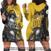 NFL Pittsburgh Steelers Custom Name Number Jack Skellington Women Hoodie Dress