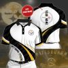 NFL Pittsburgh Steelers Custom Name White Black Curve Polo Shirt