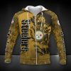 NFL Pittsburgh Steelers Dark Golden Camo Zip Up Hoodie