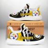 NFL Pittsburgh Steelers Golden Black Grey Stripes Reze Sneakers