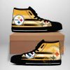 NFL Pittsburgh Steelers Golden Black High Top Shoes