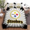 NFL Pittsburgh Steelers Grey Logo Highlight Bedding Set