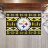 NFL Pittsburgh Steelers Holiday Rubber Doormat