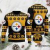 NFL Pittsburgh Steelers Logo Ugly Christmas Black Golden Sweater