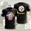 NFL Pittsburgh Steelers Tearing Open Logo T-Shirt