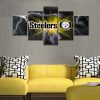 NFL Pittsburgh Steelers Thunder 5 Panel Canvas