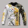 NFL Pittsburgh Steelers White Golden Camo Pullover Hoodie
