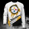 NFL Pittsburgh Steelers White Golden Logo Sweatshirt