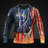 NFL Seattle Seahawks American Flag Zip Up Hoodie V2
