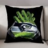NFL Seattle Seahawks Black Square Pillow Case