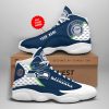 NFL Seattle Seahawks Custom Name Air Jordan 13 Shoes V2
