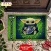 NFL Seattle Seahawks Custom Name Baby Yoda New Design Rubber Doormat