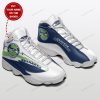 NFL Seattle Seahawks Custom Name Grey Navy Air Jordan 13 Shoes