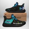 NFL Seattle Seahawks Green Black Reze Sneakers