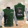 NFL Seattle Seahawks Green Skull Baseball Jacket