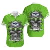 NFL Seattle Seahawks Green Skull Hawaiian Shirt