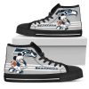 NFL Seattle Seahawks Grey Mickey High Top Shoes