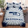 NFL Seattle Seahawks Grey Navy Bedding Set