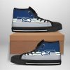 NFL Seattle Seahawks Grey Navy High Top Shoes