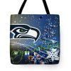 NFL Seattle Seahawks Merry Christmas Tote Bag