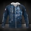 NFL Seattle Seahawks Navy Black Zip Up Hoodie