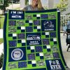 NFL Seattle Seahawks Navy Green Quilt Blanket