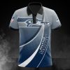 NFL Seattle Seahawks Navy Grey Polo Shirt