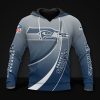 NFL Seattle Seahawks Navy Grey Pullover Hoodie