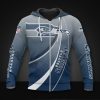 NFL Seattle Seahawks Navy Grey Zip Up Hoodie