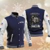 NFL Seattle Seahawks Navy Skull Baseball Jacket