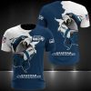 NFL Seattle Seahawks Navy White Mascot T-Shirt
