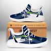 NFL Seattle Seahawks Navy White Reze Sneakers V2
