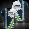 NFL Seattle Seahawks Navy White T-Shirt