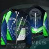 NFL Seattle Seahawks Punisher Skull Navy Green Bomber Jacket
