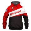 NFL Tampa Bay Buccaneers Black Red Pullover Hoodie