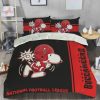 NFL Tampa Bay Buccaneers Black Red Snoopy Bedding Set