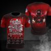 NFL Tampa Bay Buccaneers Champions 2021 Red T-Shirt