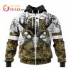 NFL Tampa Bay Buccaneers Custom Name Number Deer Skull Zip Up Hoodie