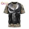 NFL Tampa Bay Buccaneers Custom Name Number Punisher Skull Camo T-Shirt