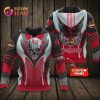 NFL Tampa Bay Buccaneers Custom Name Red Grey Pullover Hoodie