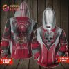 NFL Tampa Bay Buccaneers Custom Name Red Grey Zip Up Hoodie