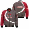 NFL Tampa Bay Buccaneers Grey Red Bomber Jacket V3