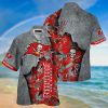 NFL Tampa Bay Buccaneers Red Grey Hawaiian Shirt V3