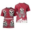 NFL Tampa Bay Buccaneers Skull Red White T-Shirt